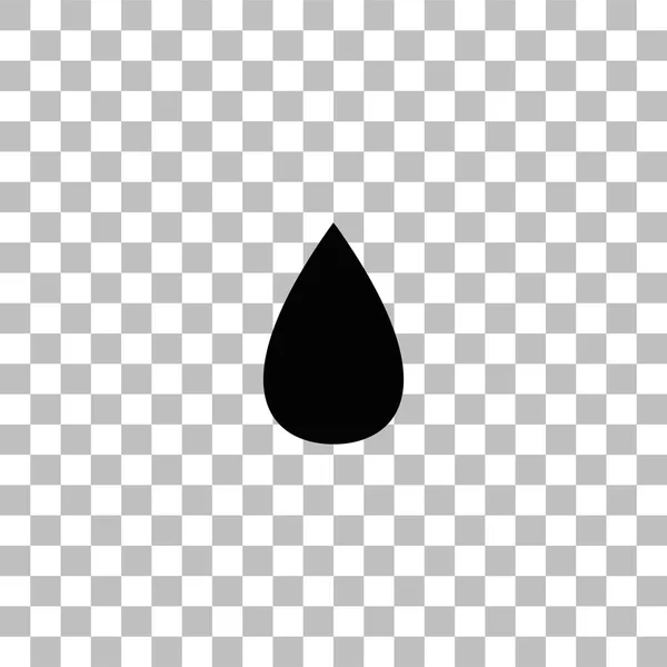 Icono de gota de agua plana — Archivo Imágenes Vectoriales