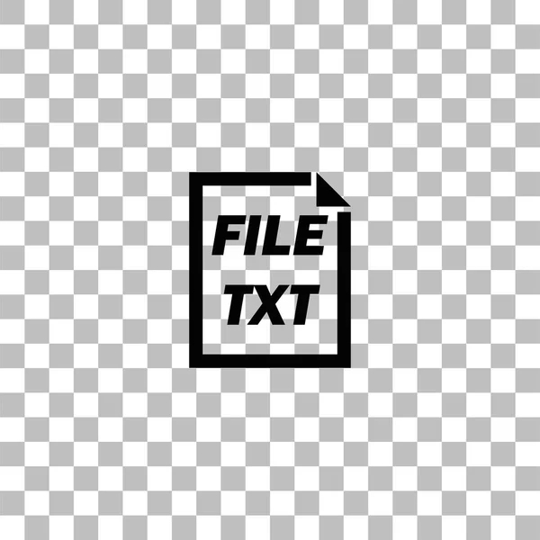 Icono de archivo TXT plano — Vector de stock