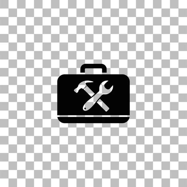 Caja de herramientas icono plano — Archivo Imágenes Vectoriales