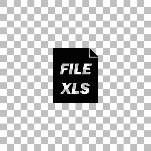XLS icon flat — Stock Vector