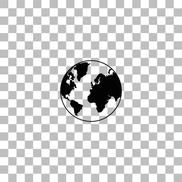 平坦的地球图标 — 图库矢量图片