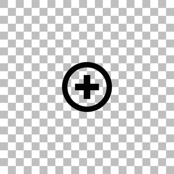 Medische cross pictogram plat — Stockvector