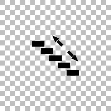 Merdiven simgesi düz