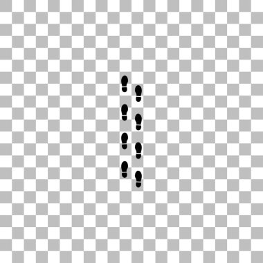 Bootprints simgesi düz