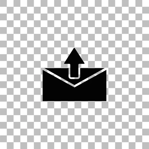 Icône flèche de courrier plat — Image vectorielle