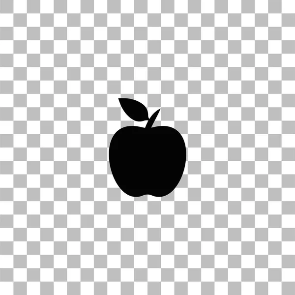 Icono de Apple plano — Vector de stock