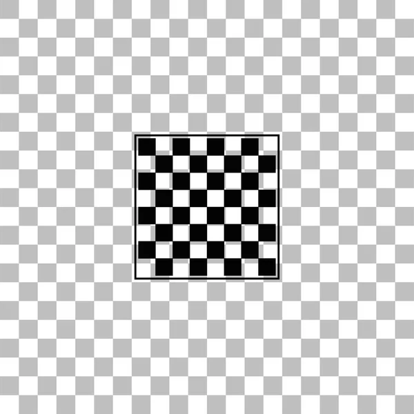 Ícone de tabuleiro de xadrez vazio plano —  Vetores de Stock