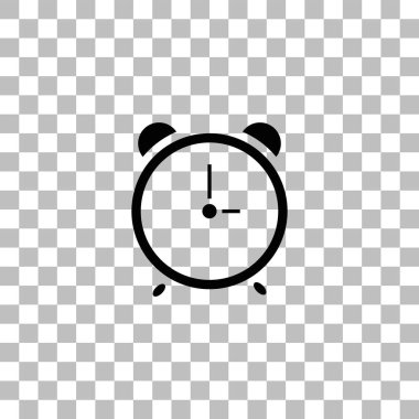 Alarm uyandırma saat simgesini düz