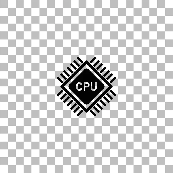 Cpu 图标平 — 图库矢量图片