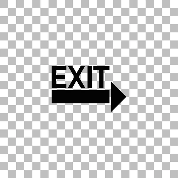 Exit icon flat — Stock Vector