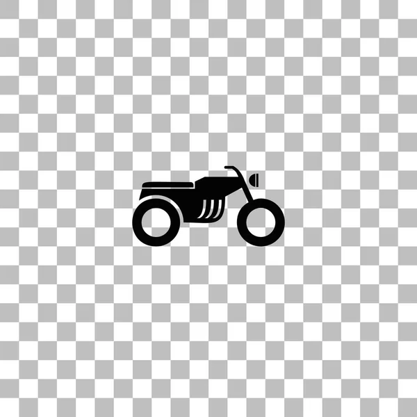 Icono de la motocicleta plana — Archivo Imágenes Vectoriales