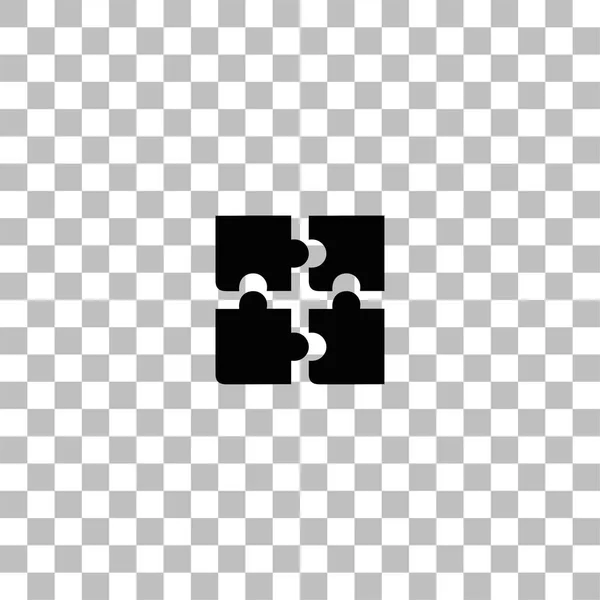 Puzzel pictogram platte — Stockvector