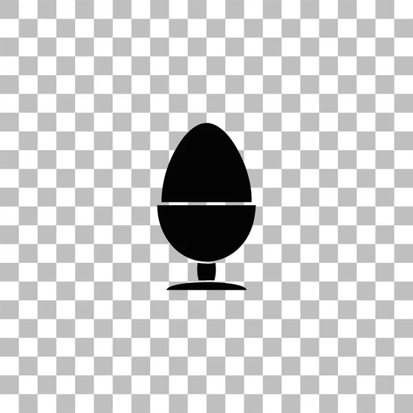 Simge düz yumurta üzerinde durmak — Stok Vektör