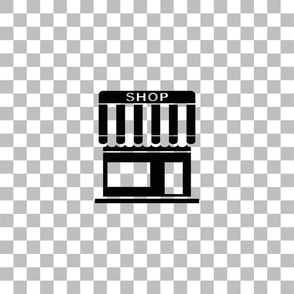 Shop icon flat — Stock Vector