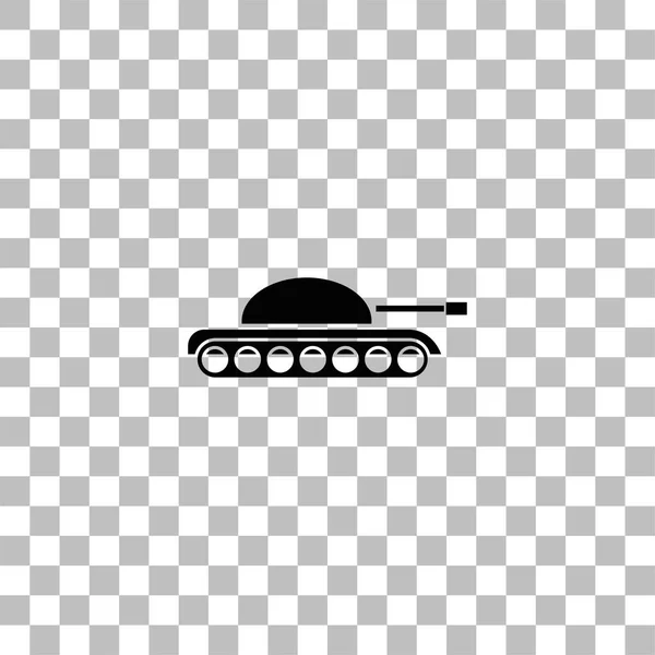 Tank armáda ikona plochý — Stockový vektor