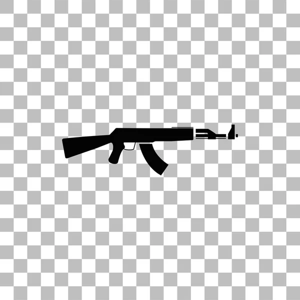 Asalto rifle icono plano — Vector de stock