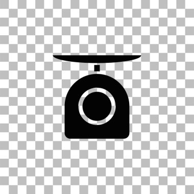 Ağırlık ölçek simgesi düz