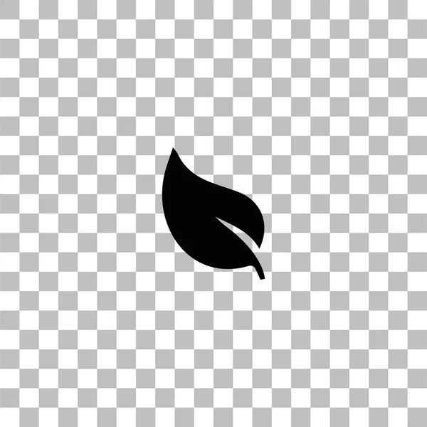 Leaf ikonen platta — Stock vektor