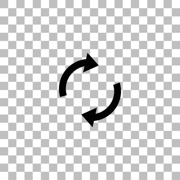 Recycle arrow icon flat — Stock Vector