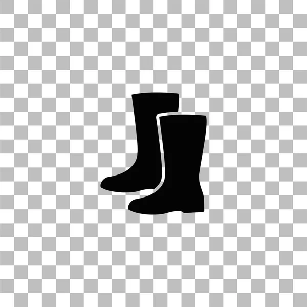 Waterdichte schoenen pictogram plat — Stockvector