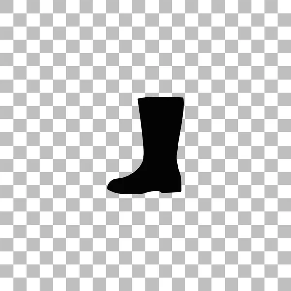 Rubber boots icon flat — Stock Vector