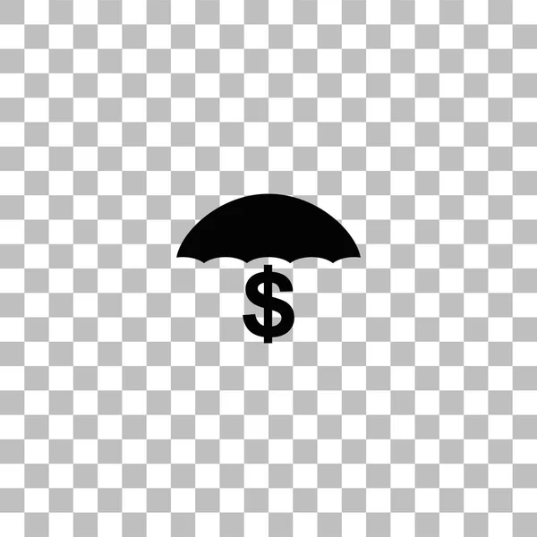 Conservation et protection icône de l'argent plat — Image vectorielle