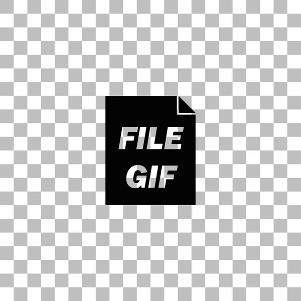 Ícone de formato GIF plano — Vetor de Stock