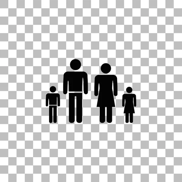 Family icon flat