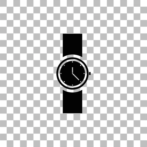 Reloj de pulsera icono plano — Vector de stock