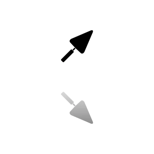 Kelle Schwarzes Symbol Auf Weißem Hintergrund Einfache Illustration Flat Vector — Stockvektor