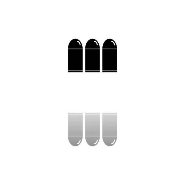 Des Balles Symbole Noir Sur Fond Blanc Une Illustration Simple — Image vectorielle