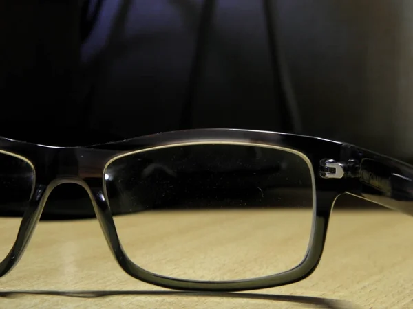 Glasses Eyes Working Personal Computer — Stock Photo, Image