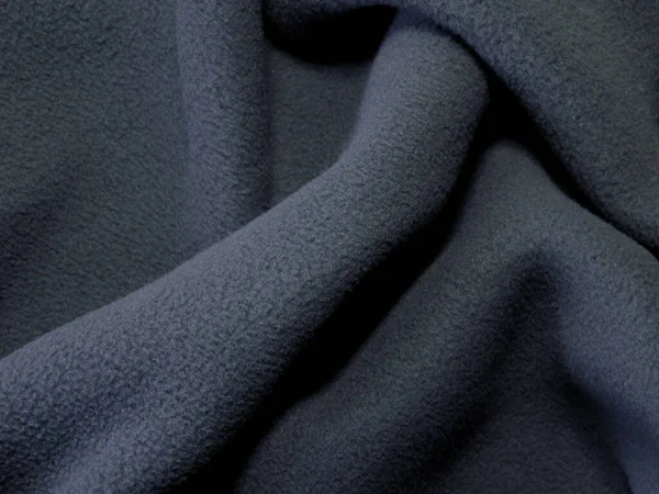 Decke Aus Flauschigem Fleece Stoff Der Hintergrund Besteht Aus Weichem — Stockfoto