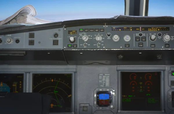 Cockpit Airplane Flight — Stock Photo, Image