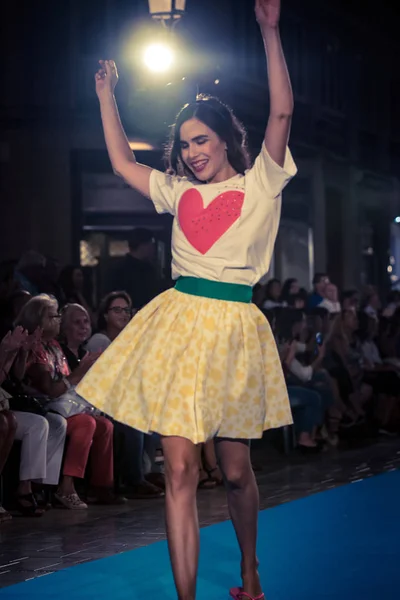 Mlaga Espanha Setembro 2018 Fashion Show Larios Mlaga Fashion Week — Fotografia de Stock