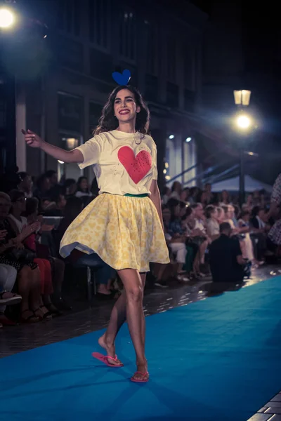 Mlaga Spanien September 2018 Modenschau Larios Mlaga Fashion Week Tag — Stockfoto