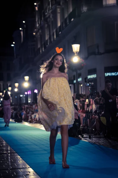 Mlaga Espanha Setembro 2018 Fashion Show Larios Mlaga Fashion Week — Fotografia de Stock