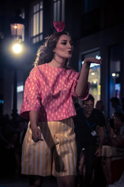Mlaga Espanha Setembro 2018 Fashion Show Larios Mlaga Fashion Week — Fotografia de Stock