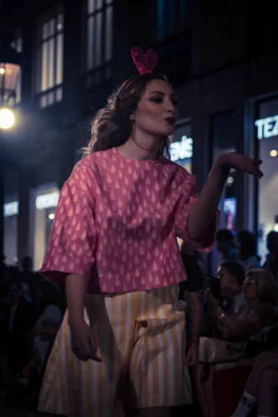 Mlaga España Septiembre 2018 Desfile Moda Larios Mlaga Fashion Week — Foto de Stock