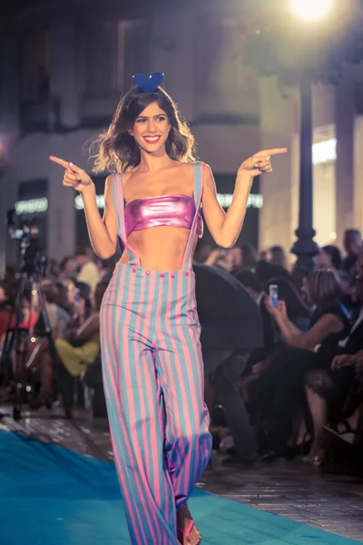 Mlaga Spanyol September 2018 Fashion Show Larios Mlaga Fashion Week — Stok Foto