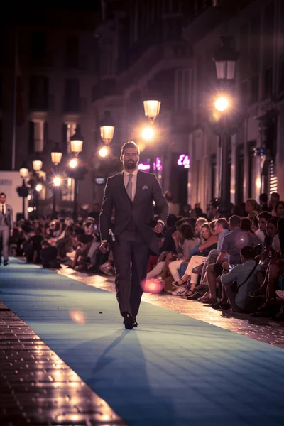 Mlaga Ισπανία Σεπτεμβρίου 2018 Fashion Εμφάνιση Larios Mlaga Fashion Week — Φωτογραφία Αρχείου