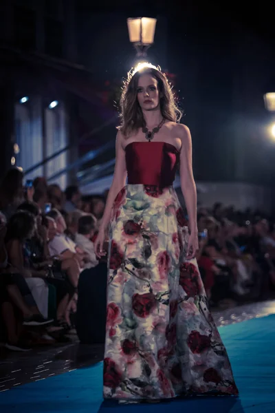 Mlaga Spanien September 2018 Modenschau Larios Mlaga Fashion Week Tag — Stockfoto