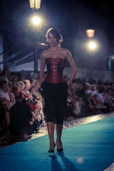 Mlaga Spanien September 2018 Modenschau Larios Mlaga Fashion Week Tag — Stockfoto