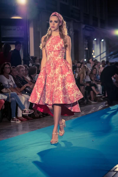 Mlaga Espanha Setembro 2018 Fashion Show Larios Mlaga Fashion Week — Fotografia de Stock