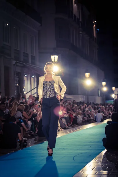 Mlaga Espanha Setembro 2018 Fashion Show Larios Mlaga Fashion Week — Fotografia de Stock