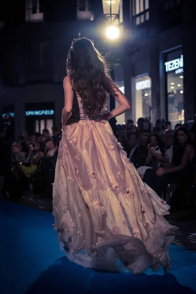 Mlaga Spanien September 2018 Modenschau Larios Mlaga Fashion Week Tag — Stockfoto