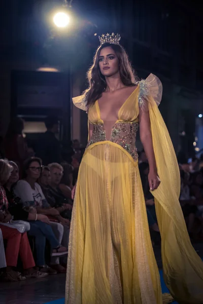 Mlaga Espanha Setembro 2018 Fashion Show Larios Mlaga Fashion Week — Fotografia de Stock