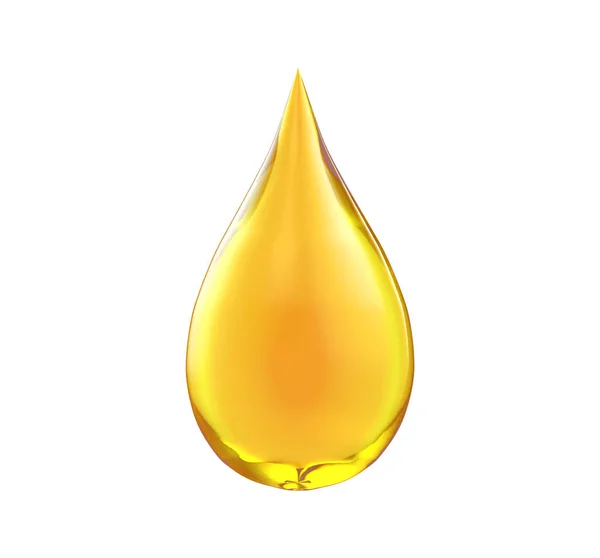 Oil Drop Isolate White Background — Stock Photo, Image