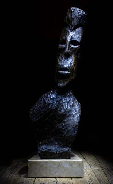 Tribal Africano Madeira Esculpida Mão — Fotografia de Stock