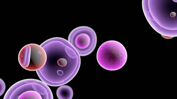 Sejtek Támadó Rákos Sejteket Illusztráció — Stock Fotó